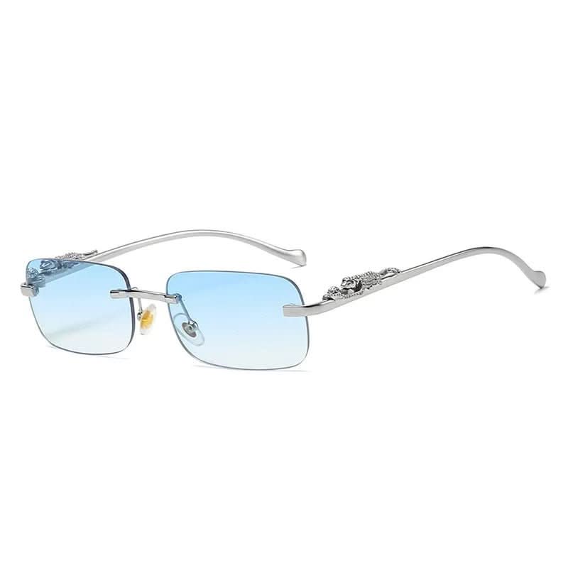 BowLift | Rimless Leopard Head Sunglasses with UV400 Protection