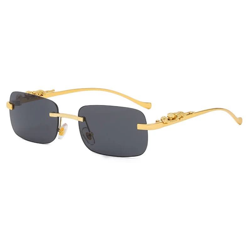 BowLift | Rimless Leopard Head Sunglasses with UV400 Protection
