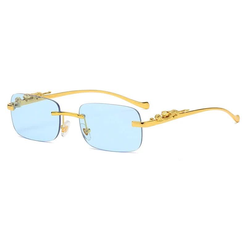 BowLift | Rimless Leopard Head Sunglasses with UV400 Protection