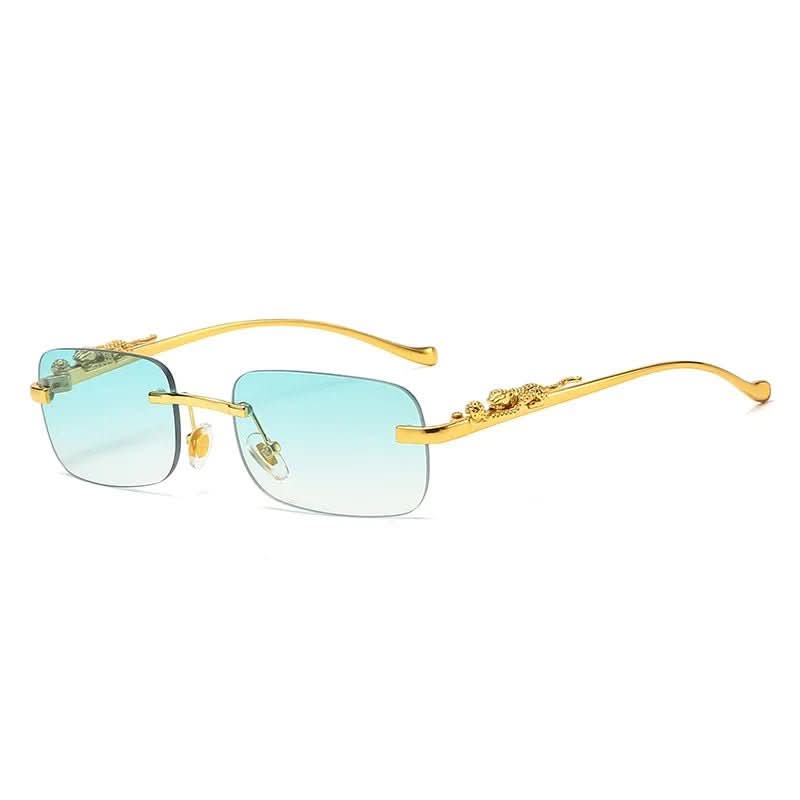 BowLift | Rimless Leopard Head Sunglasses with UV400 Protection