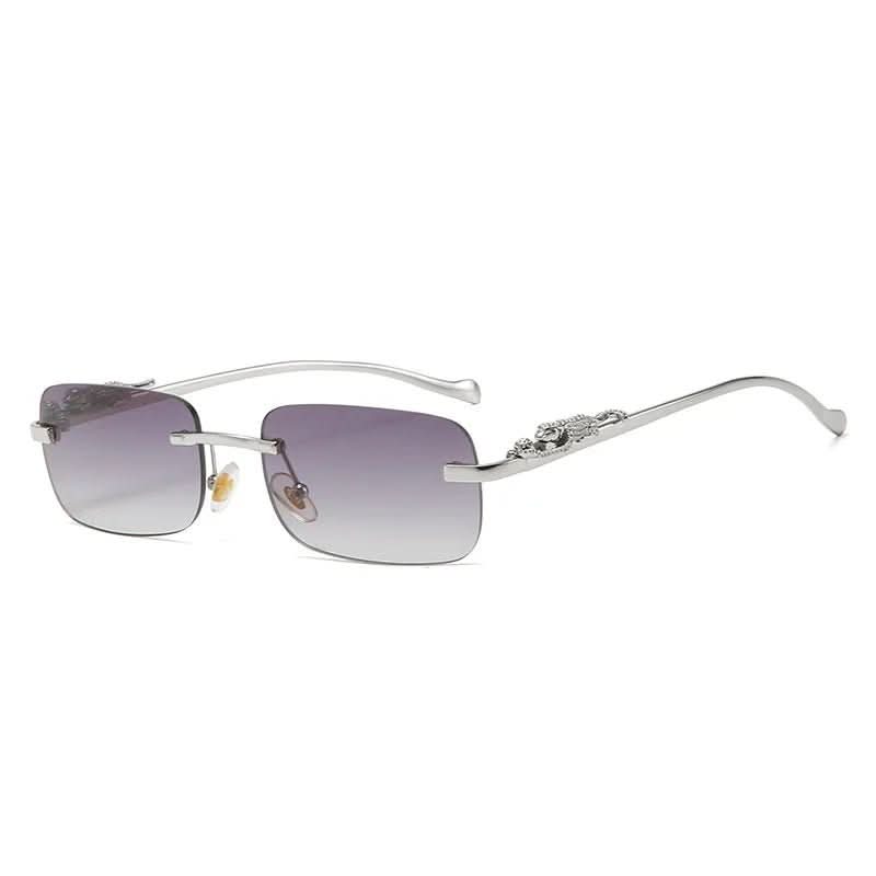 BowLift | Rimless Leopard Head Sunglasses with UV400 Protection
