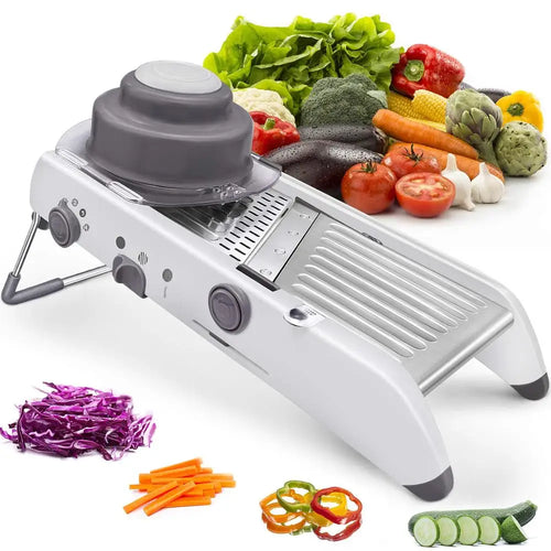 BowLift | Professional Mandoline Vegetable Slicer – Adjustable 304 Stainless Steel Blades for Precision Cutting