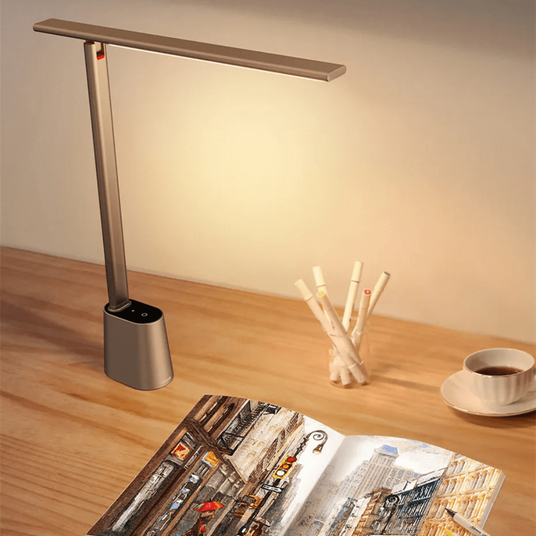 BowLift | Intelligent, foldable LED desk lamp with battery & dimming function