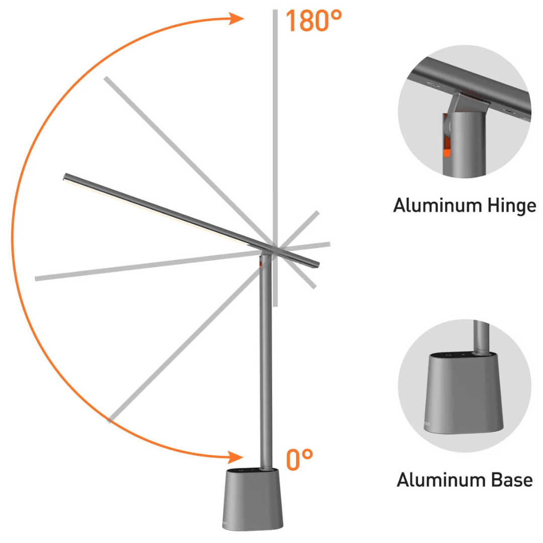 BowLift | Intelligent, foldable LED desk lamp with battery & dimming function