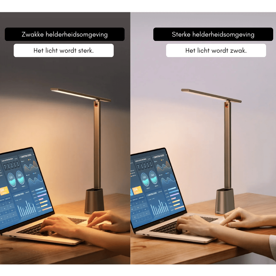 BowLift | Intelligent, foldable LED desk lamp with battery & dimming function