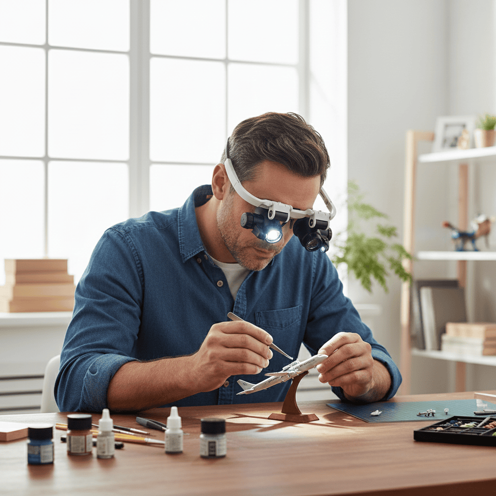 BowLift | Adjustable LED Magnifying Glasses for Reading & Jewelry Work