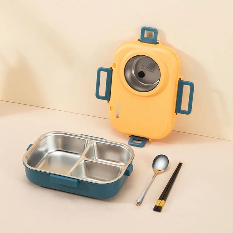 BowLift | Stainless Steel Lunchbox with Leak-Proof Lid and 3-Compartment Divider System