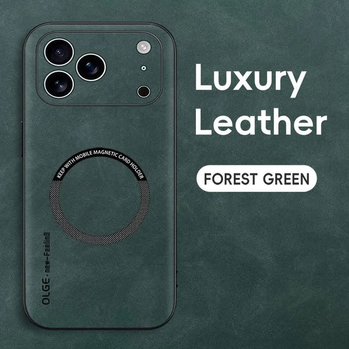 BowLift | Premium Leather MagSafe Case for iPhone 11-17 Series