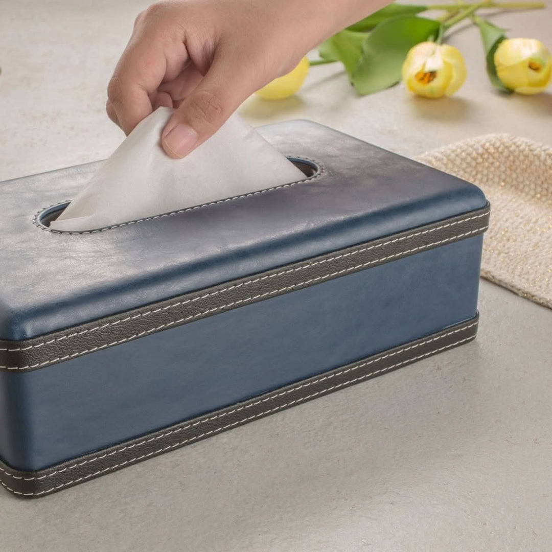 BowLift | Luscenta Leather Case | Handmade Tissue Holder | Elegant Design Made of Faux Leather | For Home, Office & Car