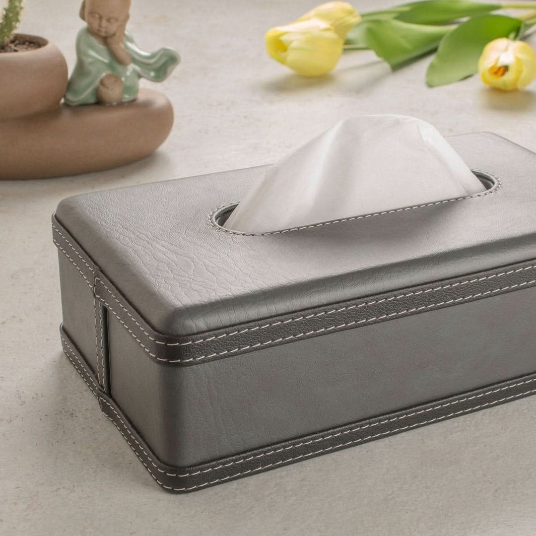 BowLift | Luscenta Leather Case | Handmade Tissue Holder | Elegant Design Made of Faux Leather | For Home, Office & Car