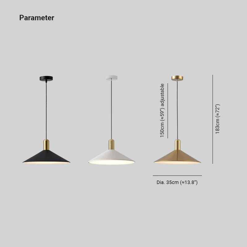 BowLift | Simple Modern Conical LED Pendant Light