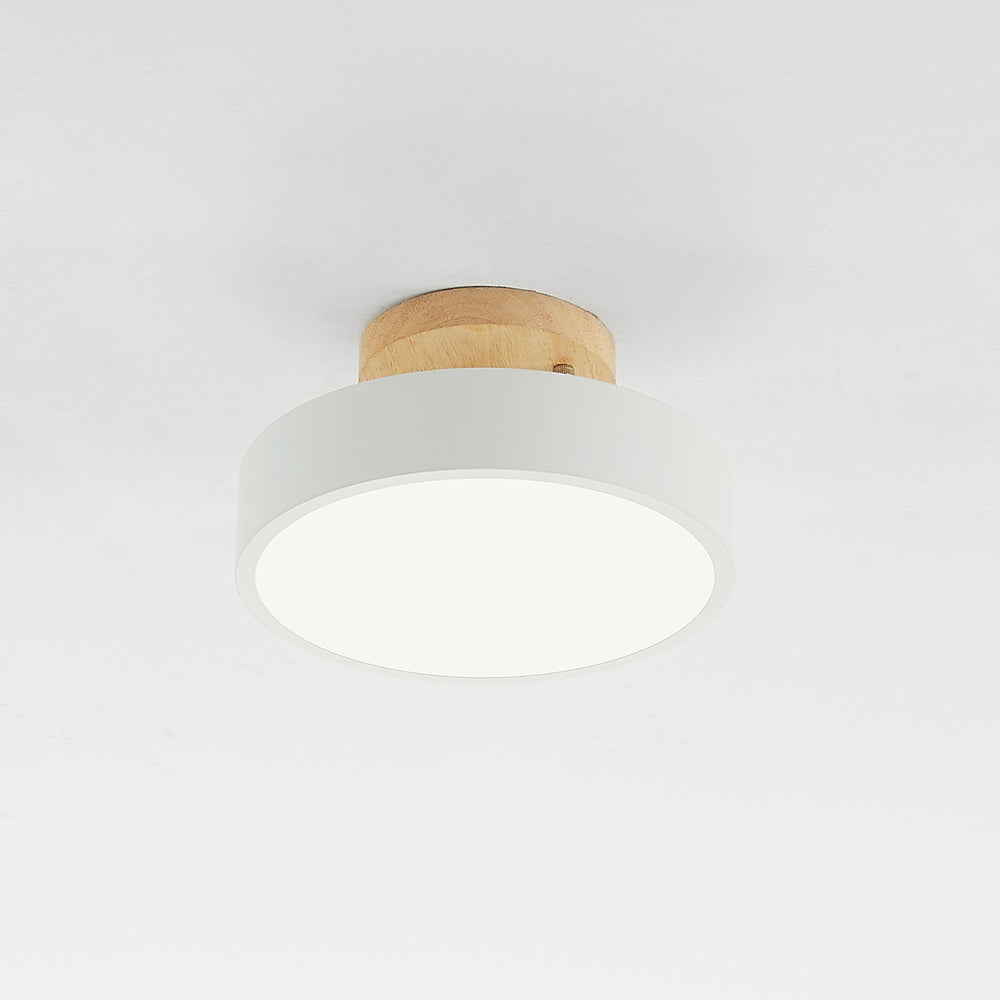 Modern LED ceiling light made of wood – Quinn ceiling lamp for living room, hallway, bedroom and dining room | Bowlift