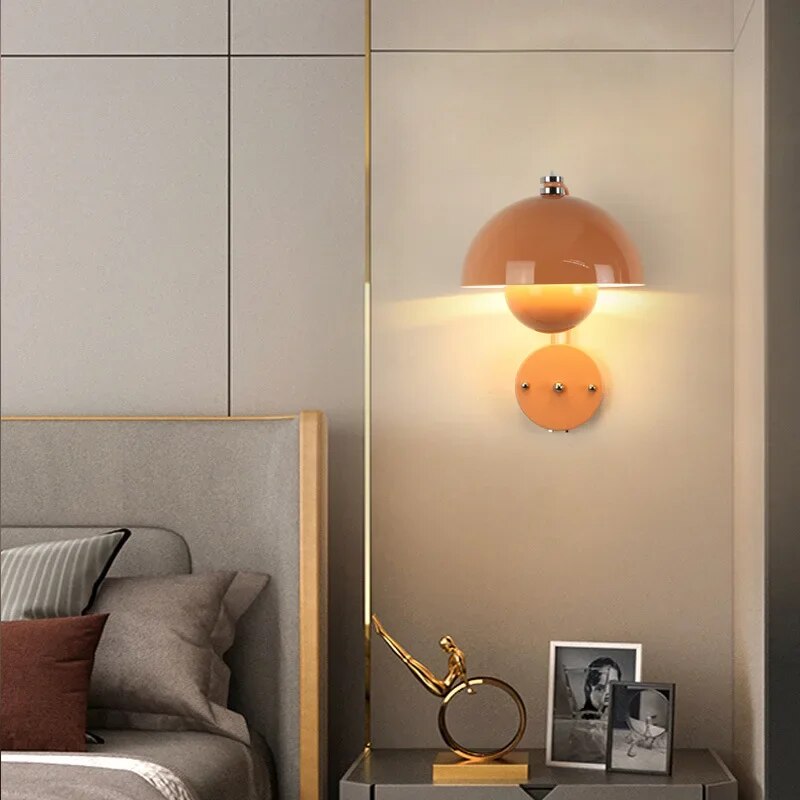 Modern LED Wall Lamp with Mushroom | Stylish Night Light for Bedrooms & Living Rooms | Bowlift