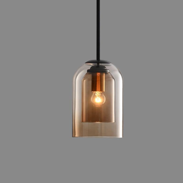 LuxeBeam Light - Modern Pendant Light made of douBowlifte glass | Bowlift