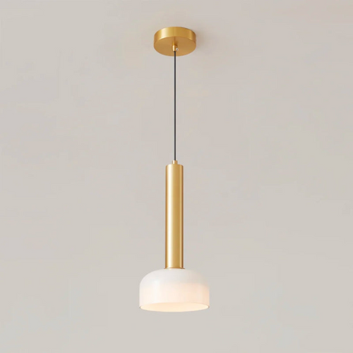 BowLift | Luxury Minimalist LED Pendant Lamp in Copper – Adjustable and Elegant
