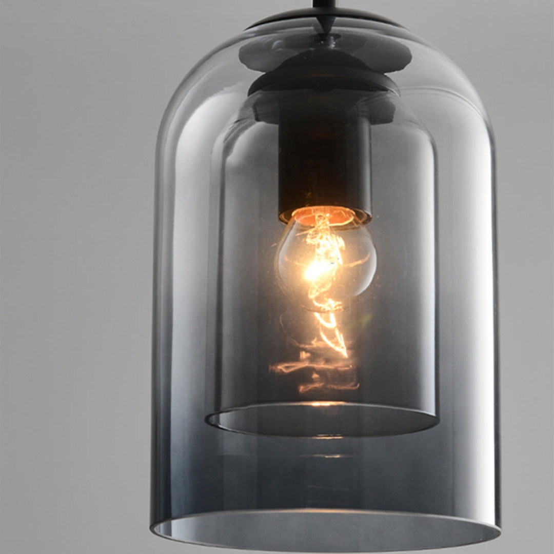 LuxeBeam Light - Modern Pendant Light made of douBowlifte glass | Bowlift