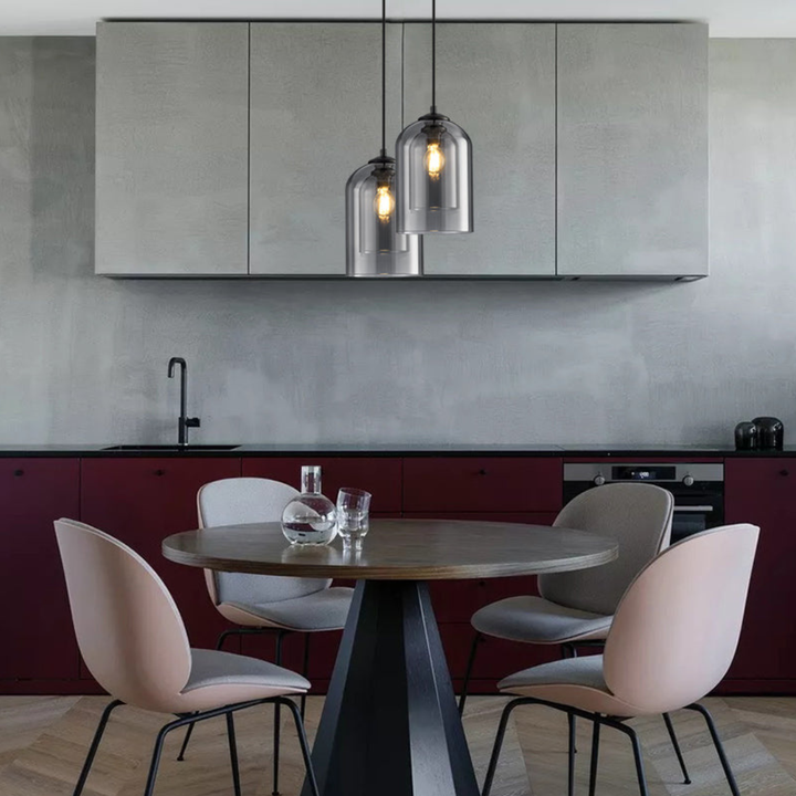 LuxeBeam Light - Modern Pendant Light made of douBowlifte glass | Bowlift