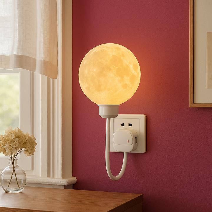 BowLift | Moon LED Wall Lamp - Modern Wall Sconce for Bedrooms and Living Rooms with Soft Light 3000K