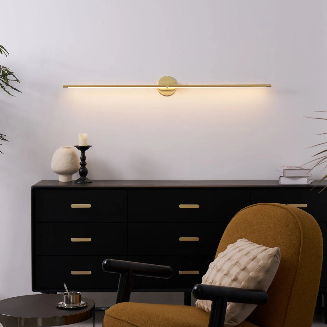 BowLift | LED Bathroom Mirror Wall Lamp – Minimalist Wall Sconce with Warm Light, Aluminum 70/100/130 cm