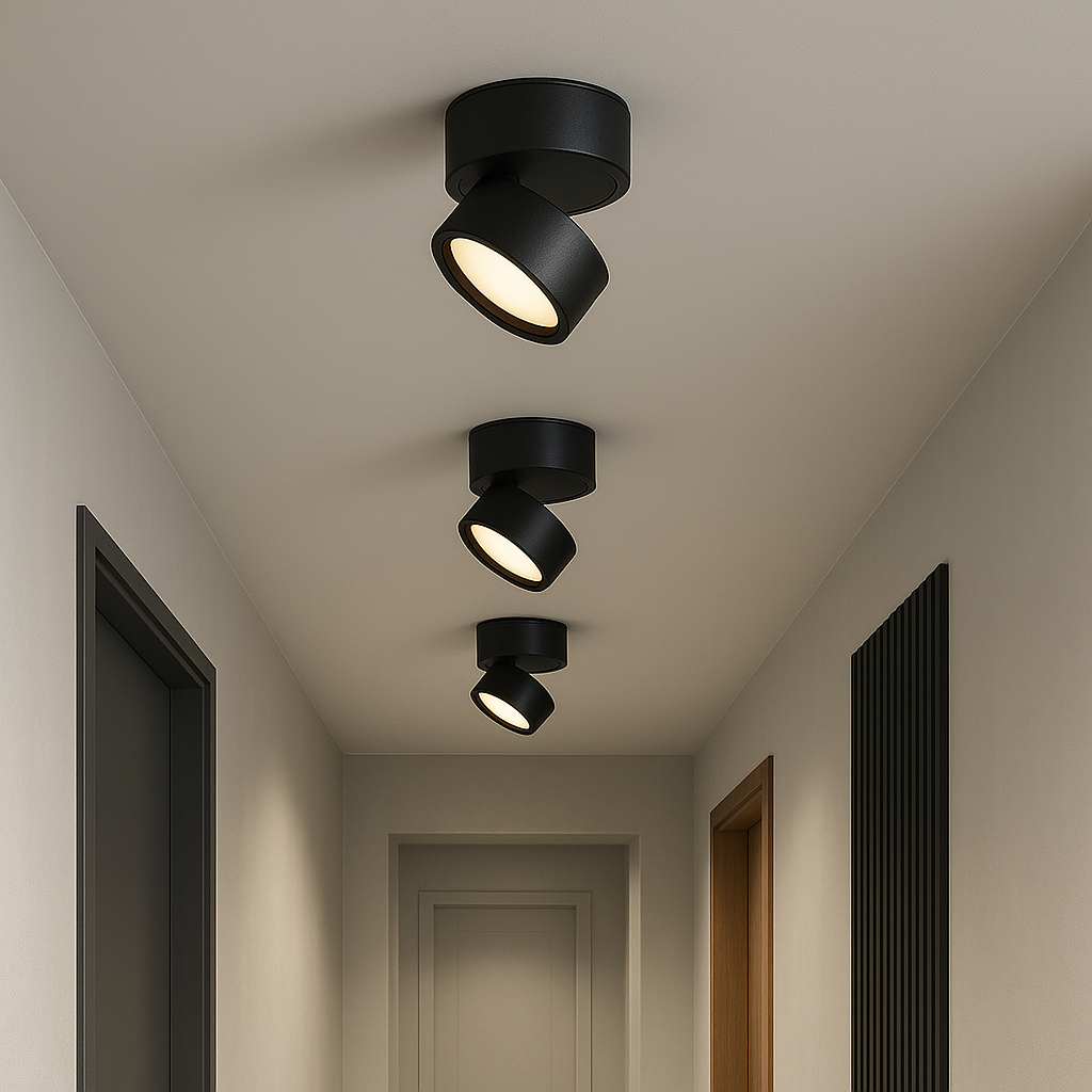 BowLift | LED Ceiling Lamp Surface 2 Pieces - Modern Design, Warm Light for Living Room, Minimalist, 3000K