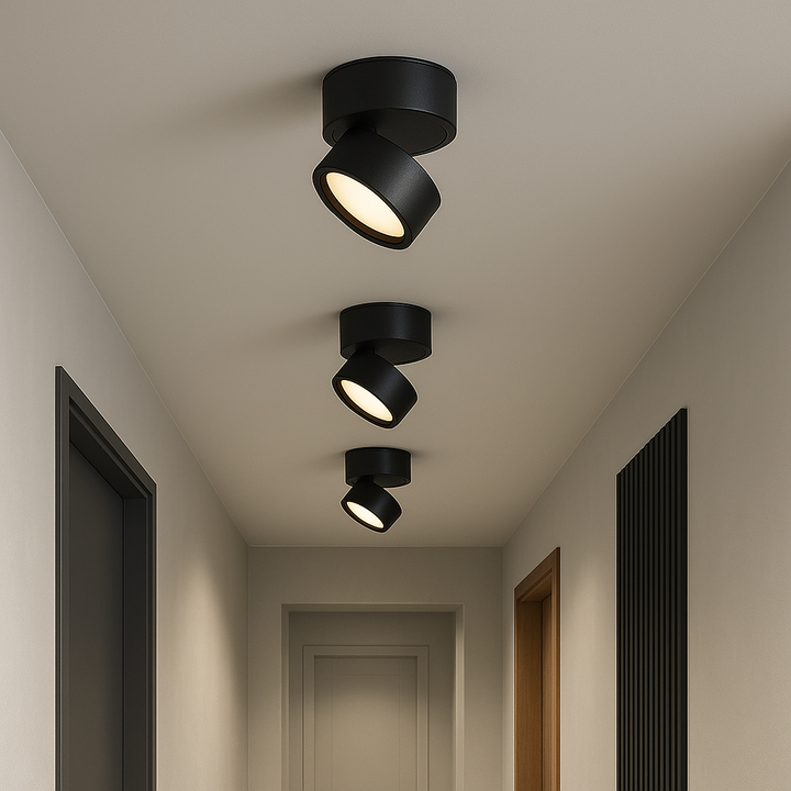 BowLift | LED Ceiling Lamp Surface 2 Pieces - Modern Design, Warm Light for Living Room, Minimalist, 3000K