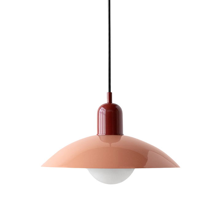 BowLift | Scandinavian Hanging Lamp Macaron with Height Adjustment – Pastel Lamp for Living Room and Dining Room