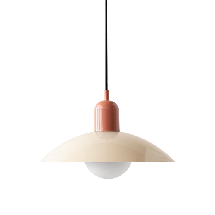 BowLift | Scandinavian Hanging Lamp Macaron with Height Adjustment – Pastel Lamp for Living Room and Dining Room