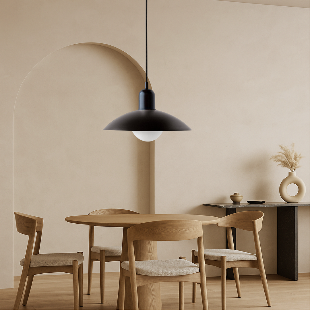 BowLift | Scandinavian Hanging Lamp Macaron with Height Adjustment – Pastel Lamp for Living Room and Dining Room