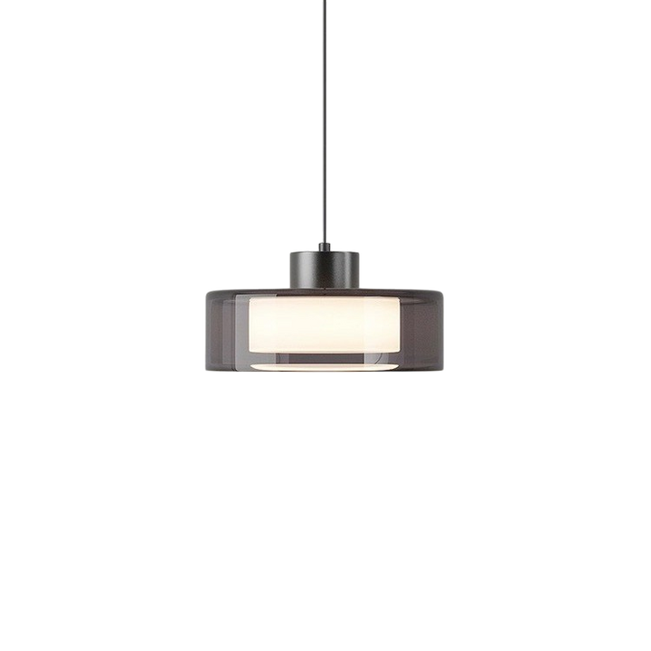 BowLift | Hanging Glass Lamp with Height Adjustment – Elegant Lamp for Dining Room and Living Room, Spherical Shape, Warm LED Light