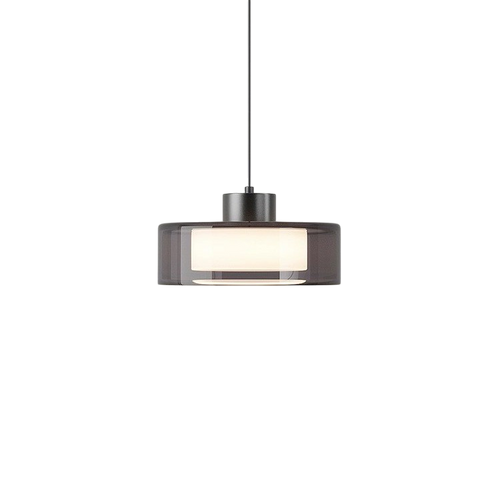 BowLift | Hanging Glass Lamp with Height Adjustment – Elegant Lamp for Dining Room and Living Room, Spherical Shape, Warm LED Light