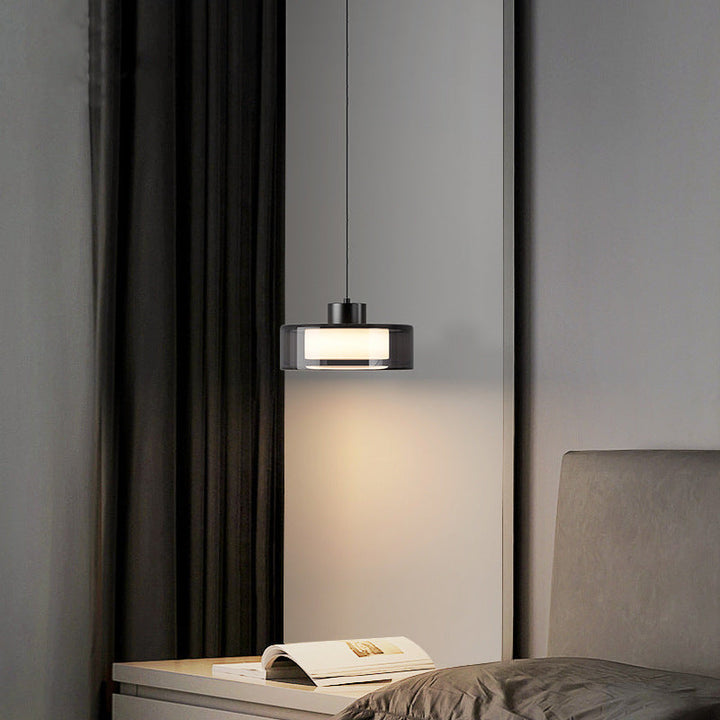 BowLift | Hanging Glass Lamp with Height Adjustment – Elegant Lamp for Dining Room and Living Room, Spherical Shape, Warm LED Light