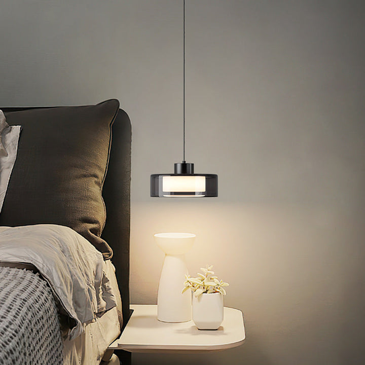 BowLift | Hanging Glass Lamp with Height Adjustment – Elegant Lamp for Dining Room and Living Room, Spherical Shape, Warm LED Light