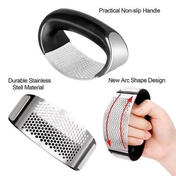 BowLift | Durable garlic press made of stainless steel for effortless crushing