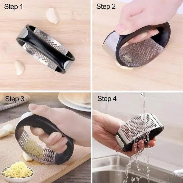 BowLift | Durable garlic press made of stainless steel for effortless crushing