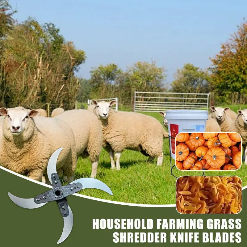 BowLift | Durable lawn shredder blade for agricultural home use (25–26 cm diameter)