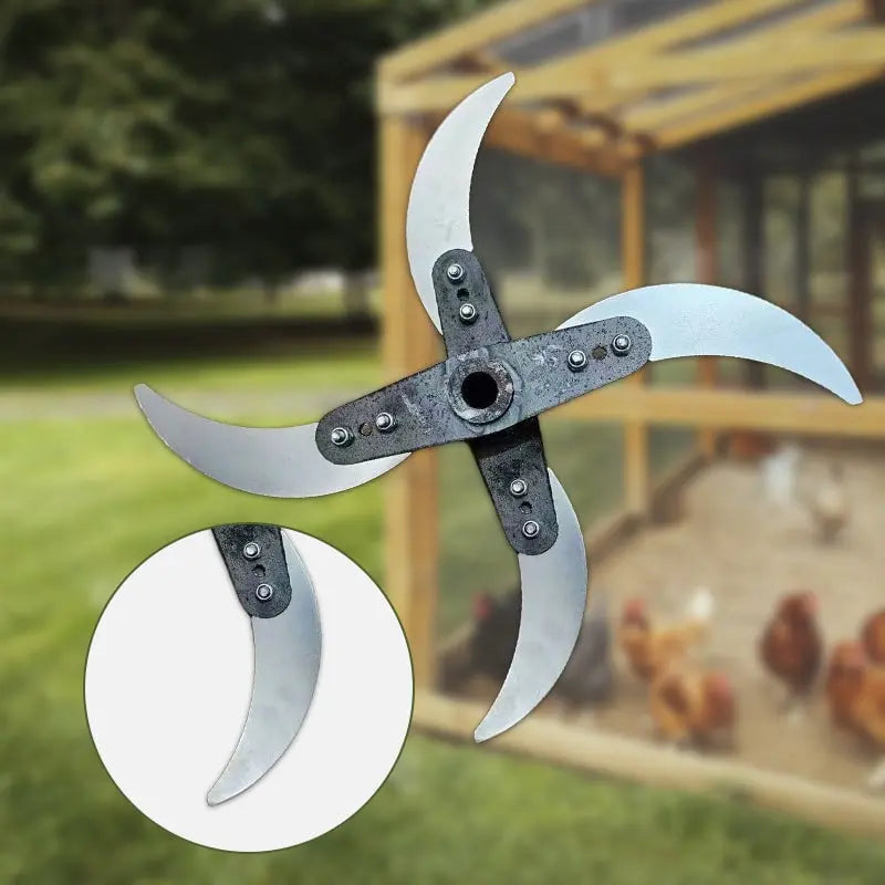 BowLift | Durable lawn shredder blade for agricultural home use (25–26 cm diameter)