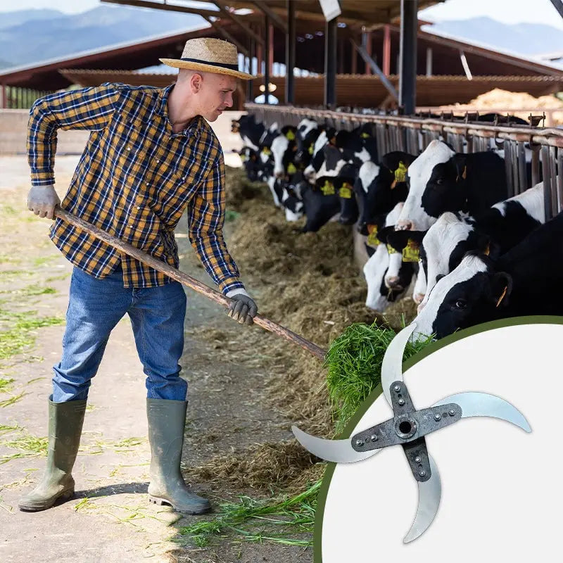 BowLift | Durable lawn shredder blade for agricultural home use (25–26 cm diameter)