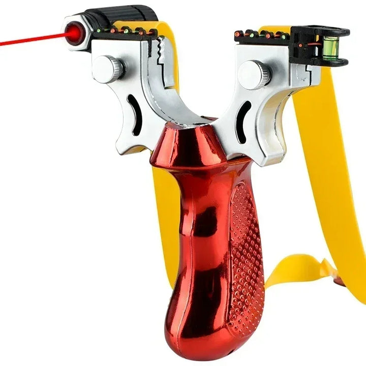 BowLift | Slingshot with Anti-Slip Grip | Built-in Laser & Level for Precision Shooting