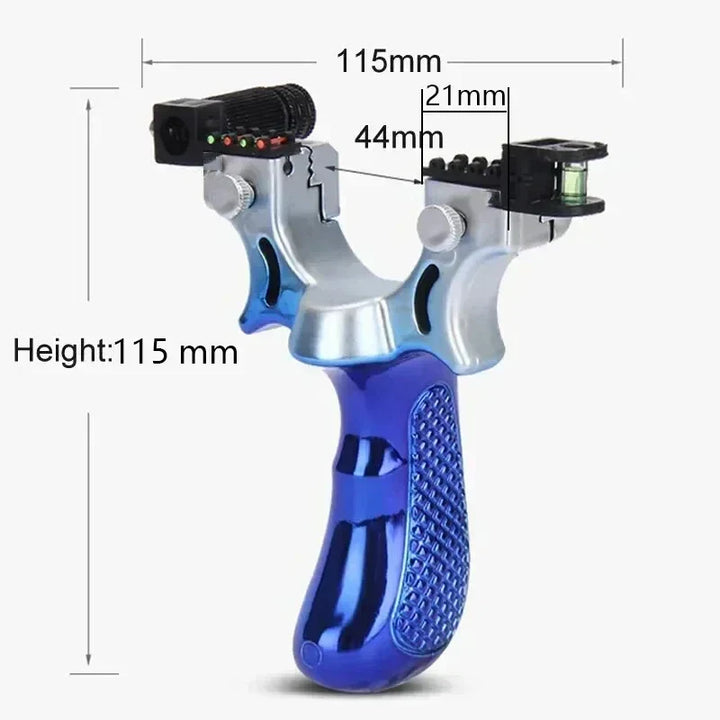 BowLift | Slingshot with Anti-Slip Grip | Built-in Laser & Level for Precision Shooting