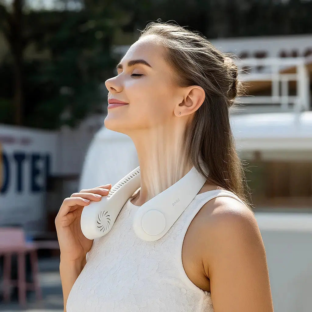 BowLift | Silent Neck Fan – Hands-free, safe & ideal for summer activities