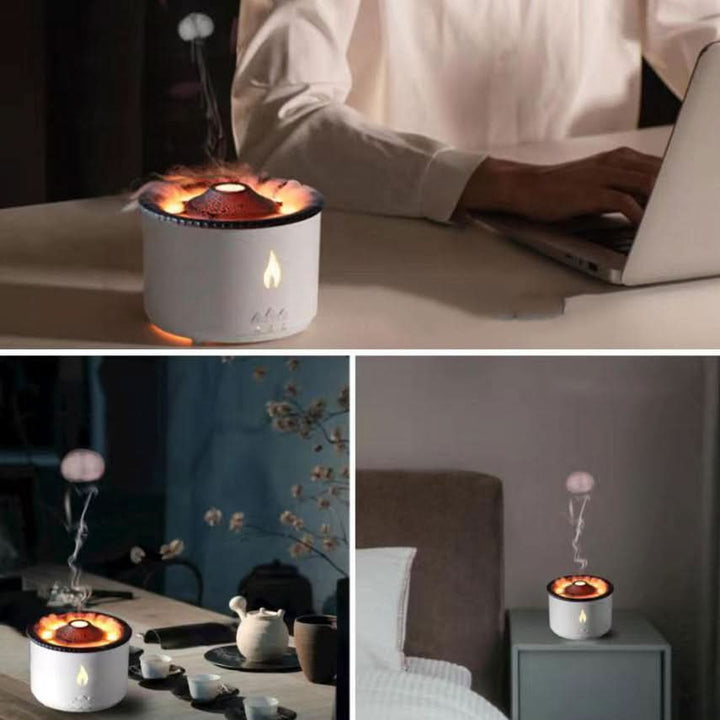 BowLift | Stylish Aroma Diffuser & Humidifier with Real Flame Effect
