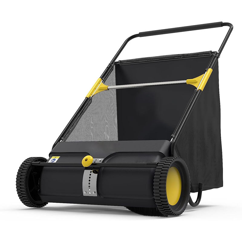 BowLift | Lawn Sweeper 26-Inch Walk-behaind Push Lawn Sweeper Strong Rubber Wheels & Heavy Duty Thickened Steel