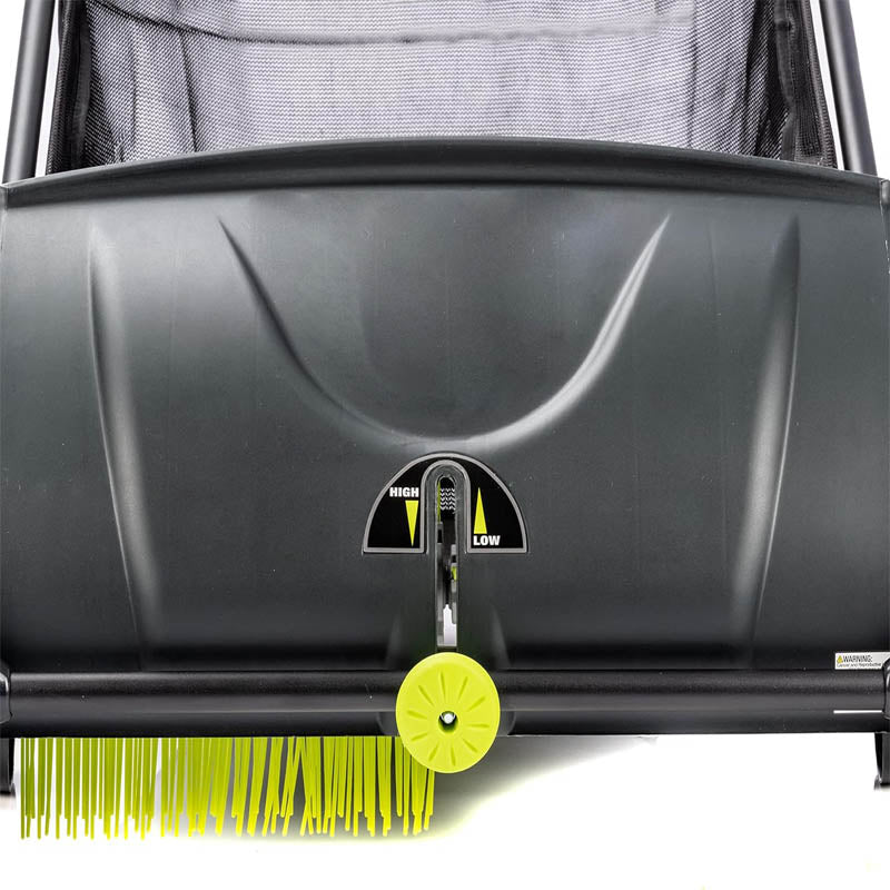 BowLift | Lawn Sweeper 21-Inch Width Leaf & Grass Push Lawn Sweeper Strong Rubber Wheels & Heavy Duty Thickened Steel