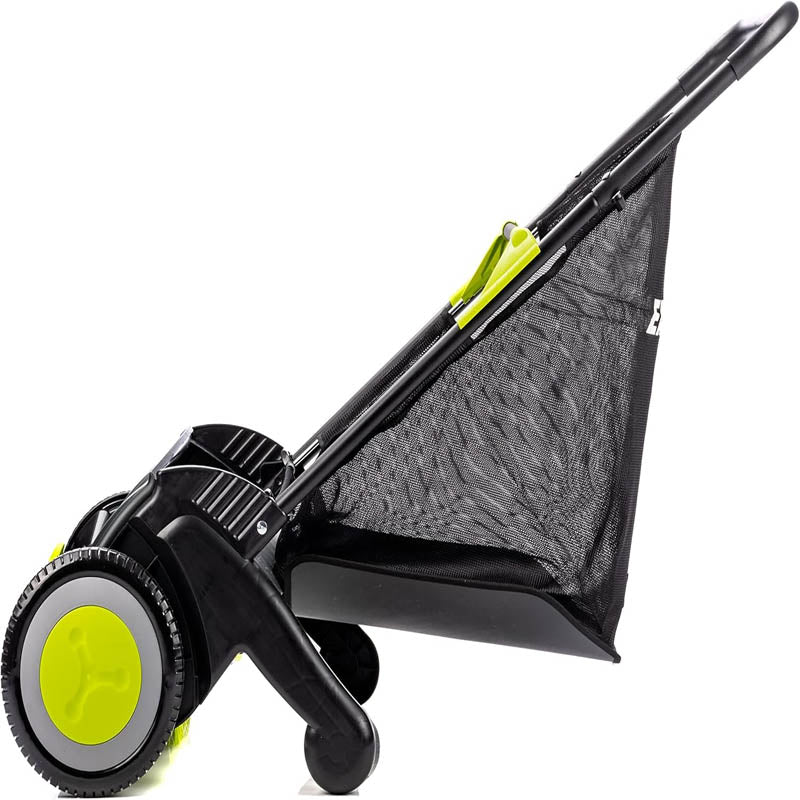 BowLift | Lawn Sweeper 21-Inch Width Leaf & Grass Push Lawn Sweeper Strong Rubber Wheels & Heavy Duty Thickened Steel