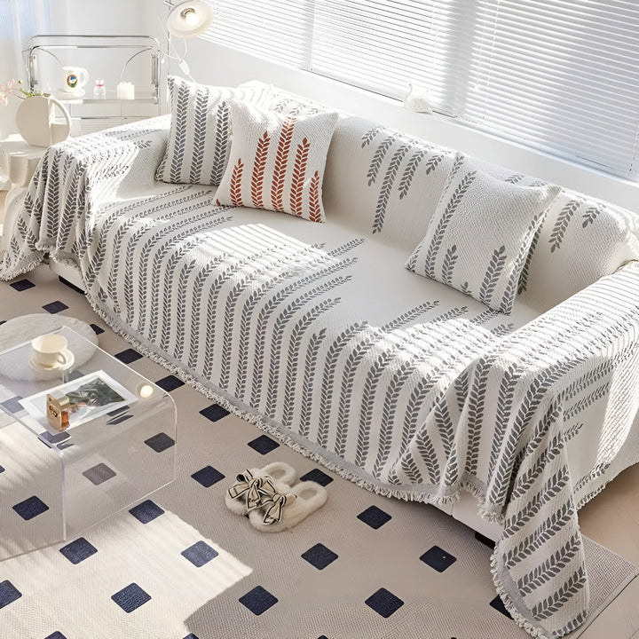 BowLift | Leaf Fringed Lace Sofa Cover