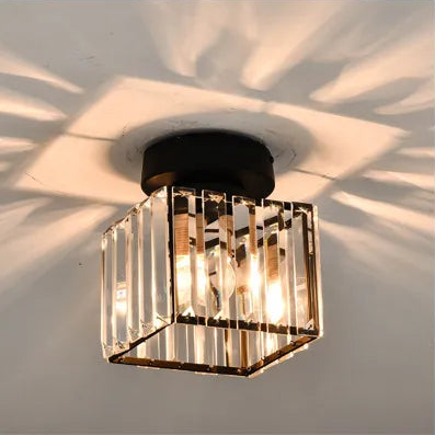 Crystal ceiling light – Luxury lampshade made of crystal for hallway and living room | Bowlift