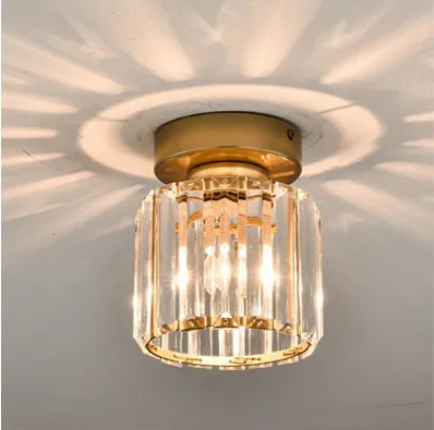 Crystal ceiling light – Luxury lampshade made of crystal for hallway and living room | Bowlift
