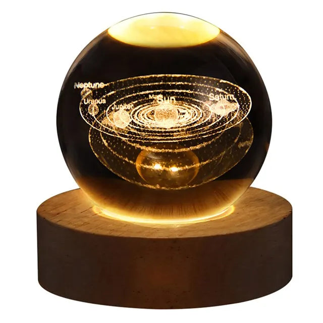 Solar-System Table Lamp – LED Light with Planet Design for Living Spaces | Bowlift