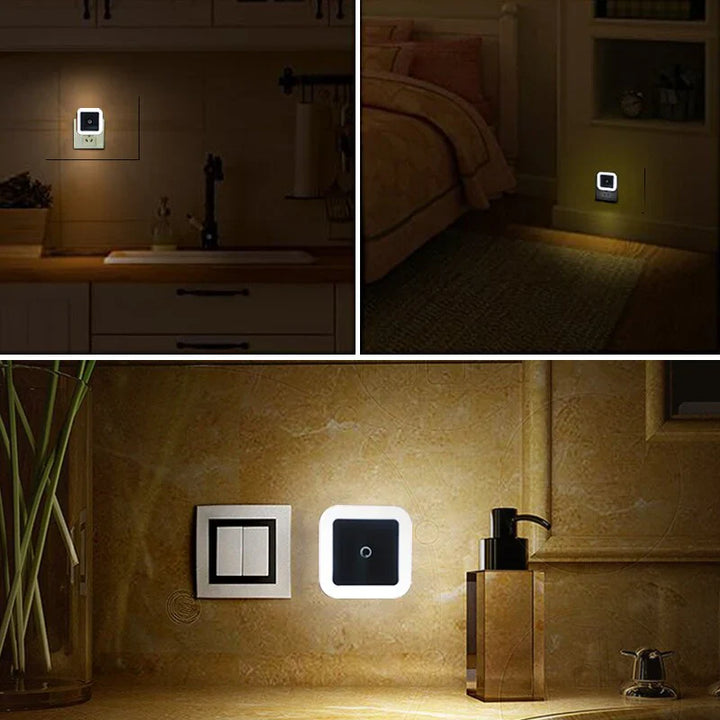 Set of 2 Children's Night Lights with Motion Sensor - GlowGuard | Bowlift