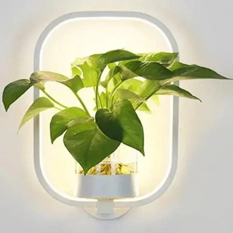 BowLift | Wall Light with Glass Plant Holder